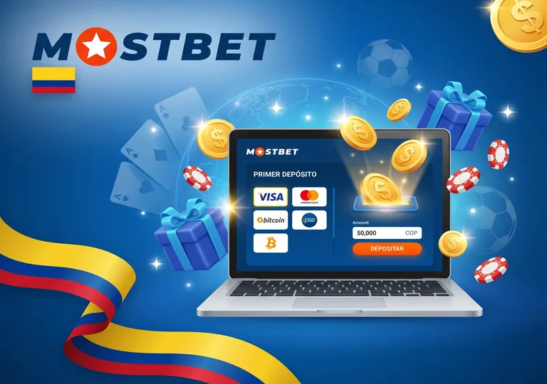 Cómo hacer el primer depósito en Mostbet Colombia y activar el bono de bienvenida.