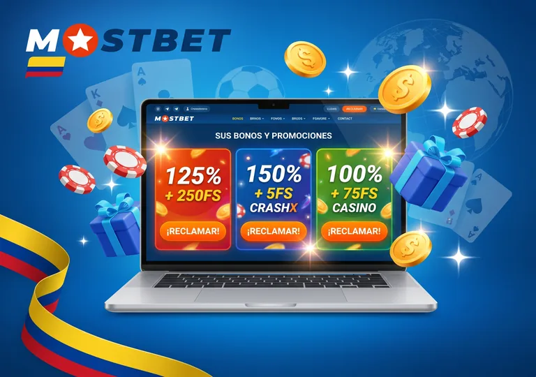 Programa de bonos Mostbet Colombia: bienvenida, cashback, freebets y VIP.
